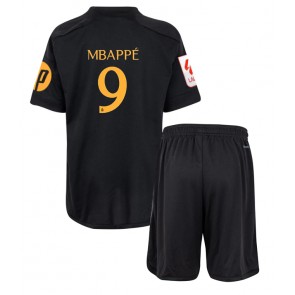 Real Madrid Kylian Mbappe #9 Tredje Kläder Barn 2023-24 Kortärmad (+ Korta byxor)